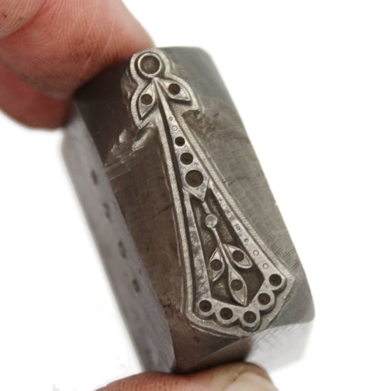 Picture of Impression Die French Bedazzled Dangle Drop