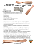 Picture of Riveted Sandwich Spreader Kit