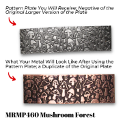 Picture of Mini Pattern Plate MRMP460 Mushroom Forest
