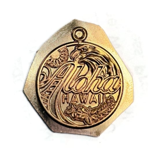 Picture of Copper Stamping Aloha Hawaii