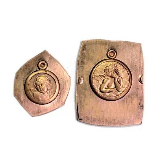Picture of Copper Stamping Cherub Pair