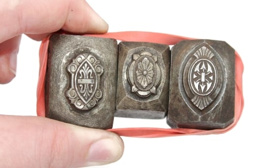 Picture of Impression Die French Cuff Links Shot Plate