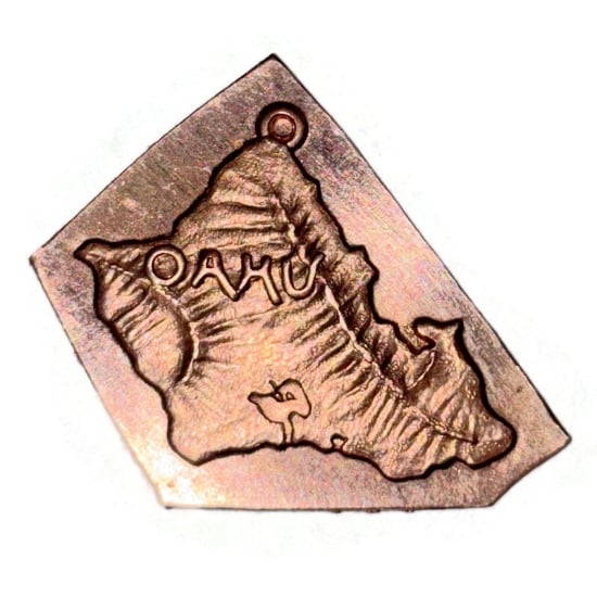 Picture of Copper Stamping Oahu Charm