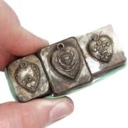 Picture of Impression Die Whiting & Davis Heart Charms Shot Plate