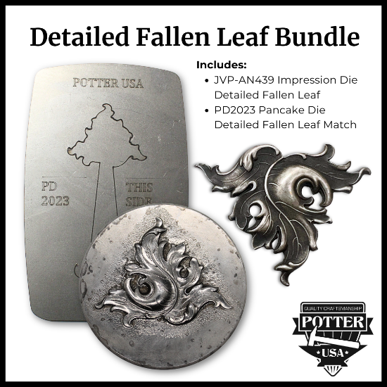Picture of Detailed Fallen Leaf Impression Die JVP-AN349 + Pancake Die 2023 Bundle
