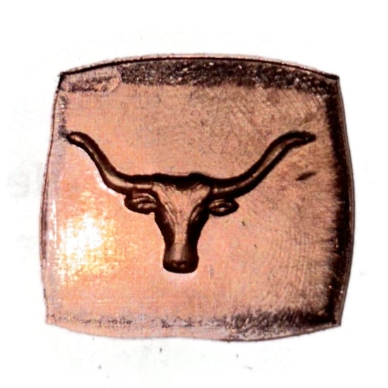 Picture of Copper Stamping Steer Head