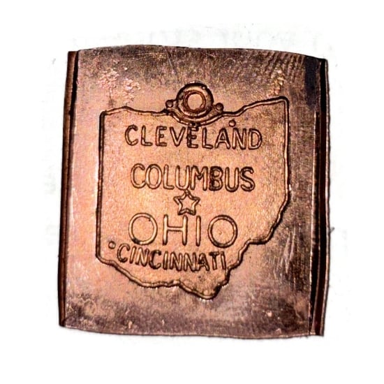 Picture of Copper Stamping Ohio Charm