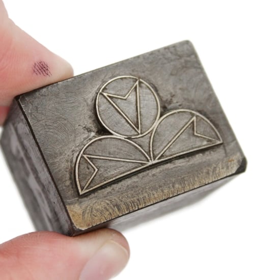 Picture of Impression Die Stained Glass Half-Quatrefoil