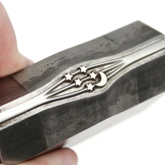 Picture of Impression Die Moon & Stars Ring