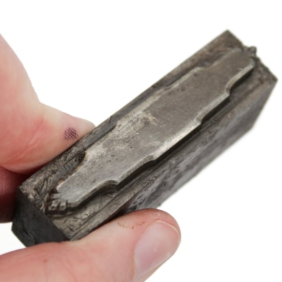 Picture of Impression Die Acanthus Tipped Plaque Pin