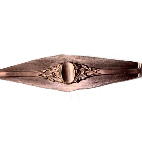 Picture of Copper Stamping Leafy Signet Ring
