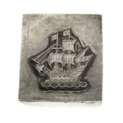 Picture of Impression Die Enamel Pirate Ship Pin