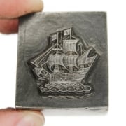 Picture of Impression Die Enamel Pirate Ship Pin