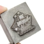 Picture of Impression Die Enamel Pirate Ship Pin