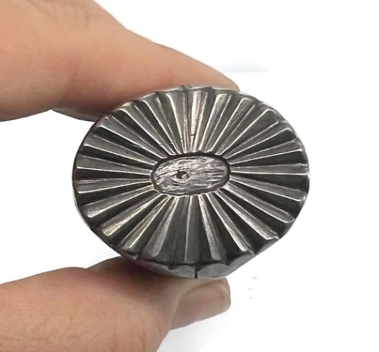 Picture of Patania Tool Steel Medium Oval Concho Set