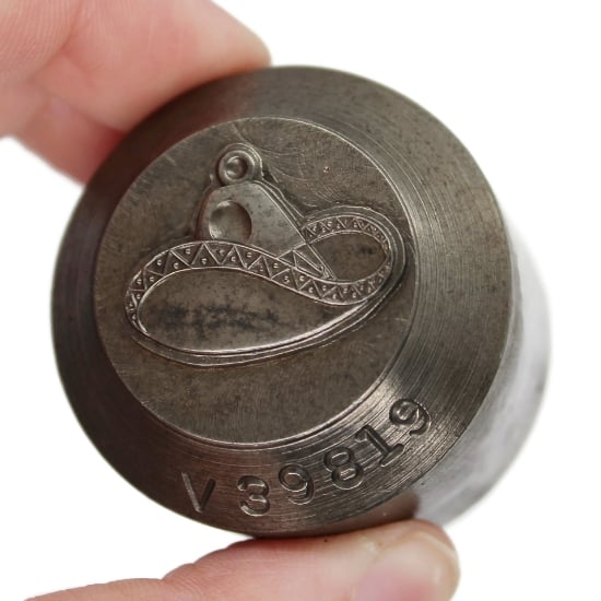Picture of Impression Die Patterned Western Hat Charm