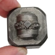 Picture of Impression Die Domed Diamond Twist Ring Top