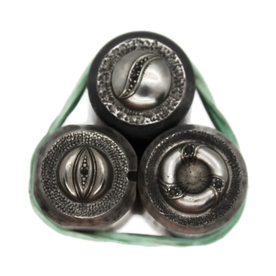 Picture of Impression Die Sliced and Sparkling Buttons Trio
