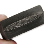Picture of Impression Die Elongated Engraved Flower Pin