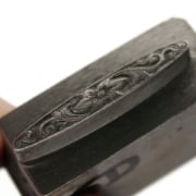 Picture of Impression Die Elongated Engraved Flower Pin