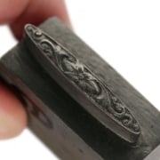 Picture of Impression Die Elongated Engraved Flower Pin