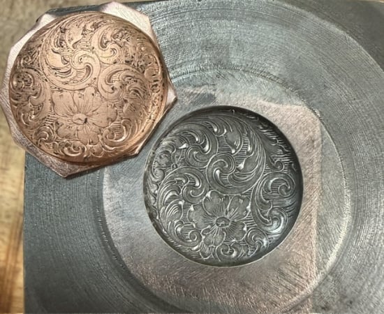 Picture of Copper Stamping Flower Flourish