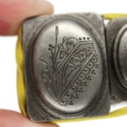 Picture of Impression Die Snowdrops Mourning Lockets Pair