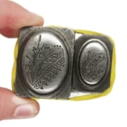Picture of Impression Die Snowdrops Mourning Lockets Pair