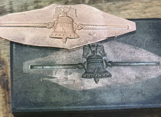 Picture of Copper Stamping Liberty Bell