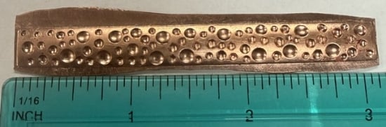 Picture of Copper Stamping Bubble Ring