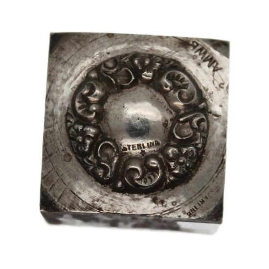 Picture of Impression Die Sterling Locket Back