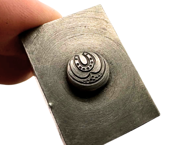 Picture of Impression Die Tiny Horseshoe Button