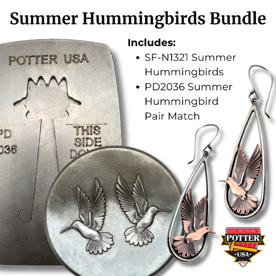 Picture of Summer Hummingbird Pair Die SF-N1321 + Pancake Die 2036 Bundle